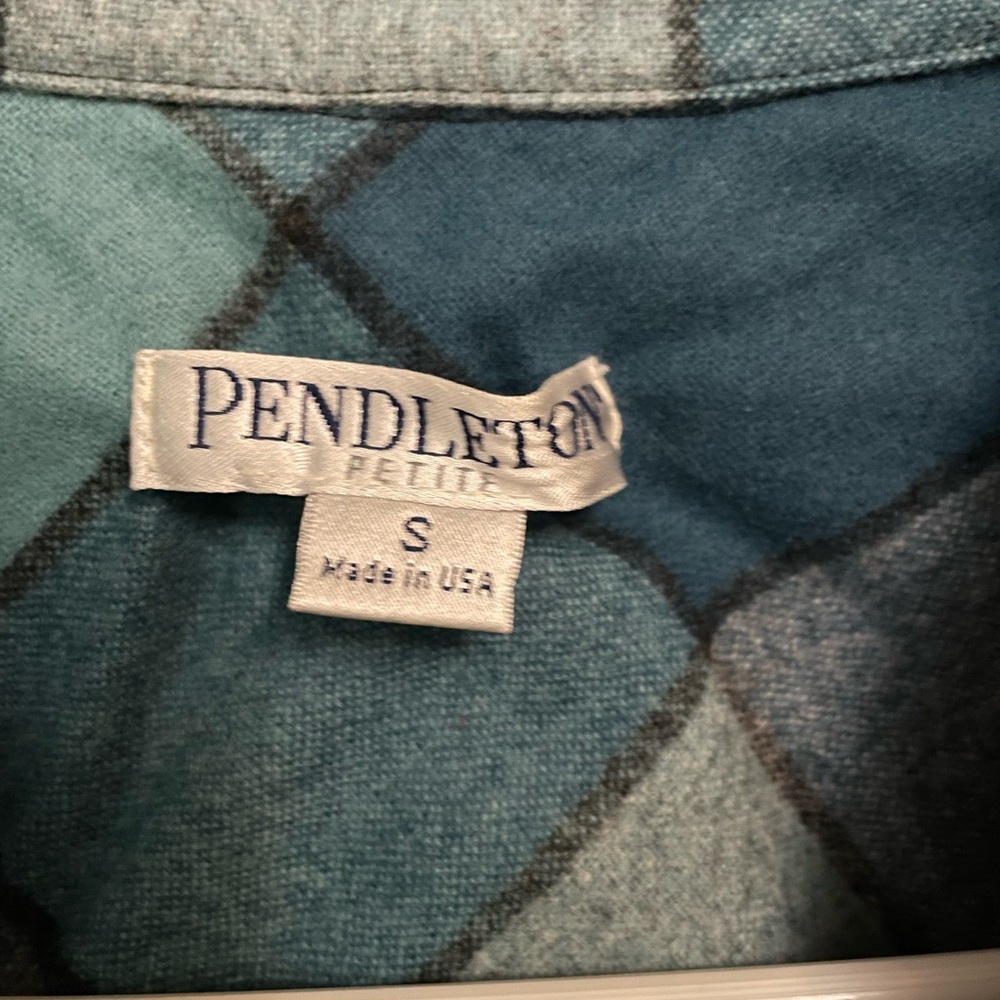 Pendleton Teal and Gray Wool Jacket - image 2